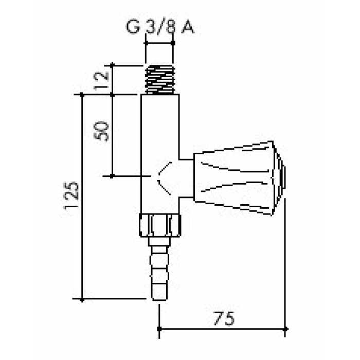 TOF 1000/50 - Laboratory tap for water, direct discharge